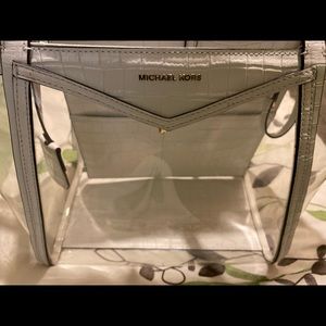 Michael Kors Whitney Clear & Large Leather Tote